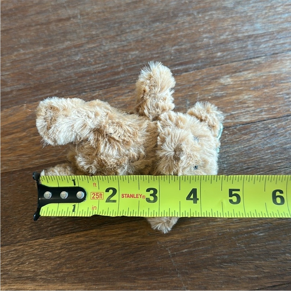 Cute Brown Teddy Bear Plush Bag Charm Soft Stuffed Keychain Backpack Accessory - Picture 4 of 4